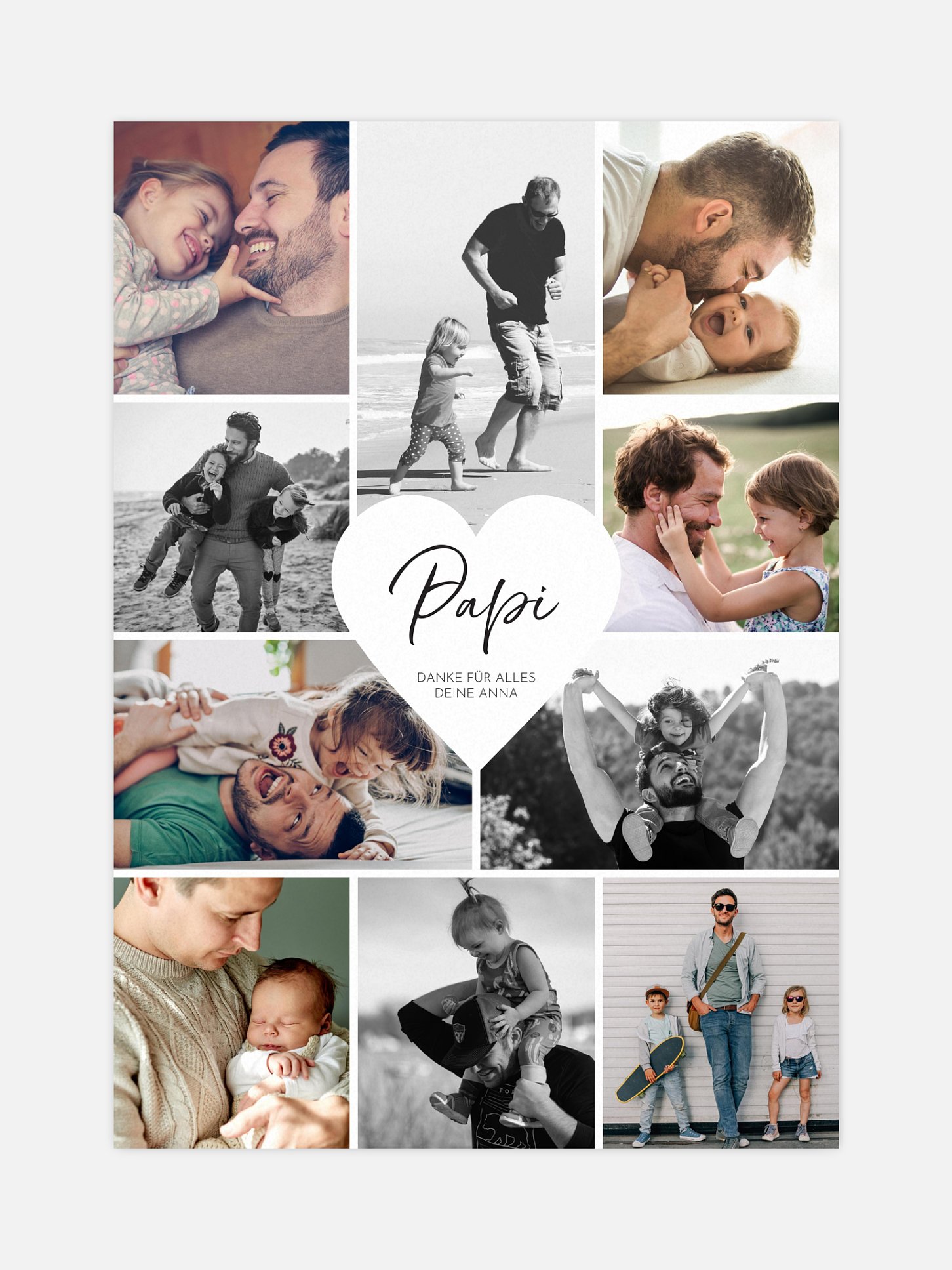 Poster Ostern Herzergreifend Papi