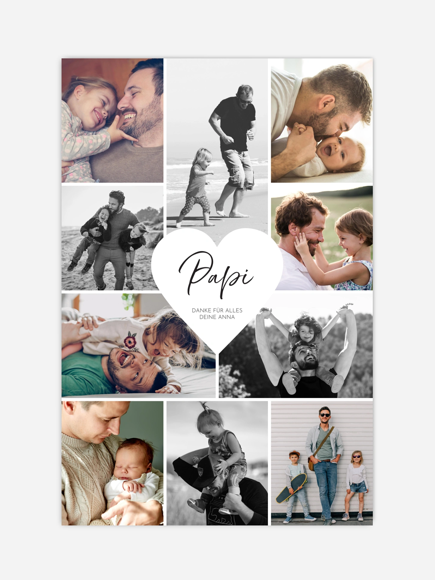 Poster Ostern Herzergreifend Papi