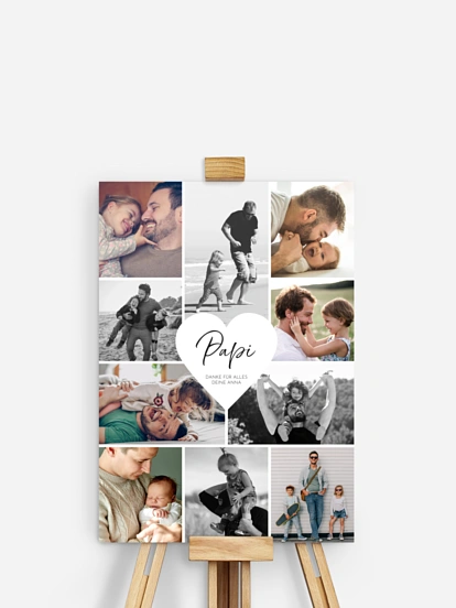Poster Ostern Herzergreifend Papi