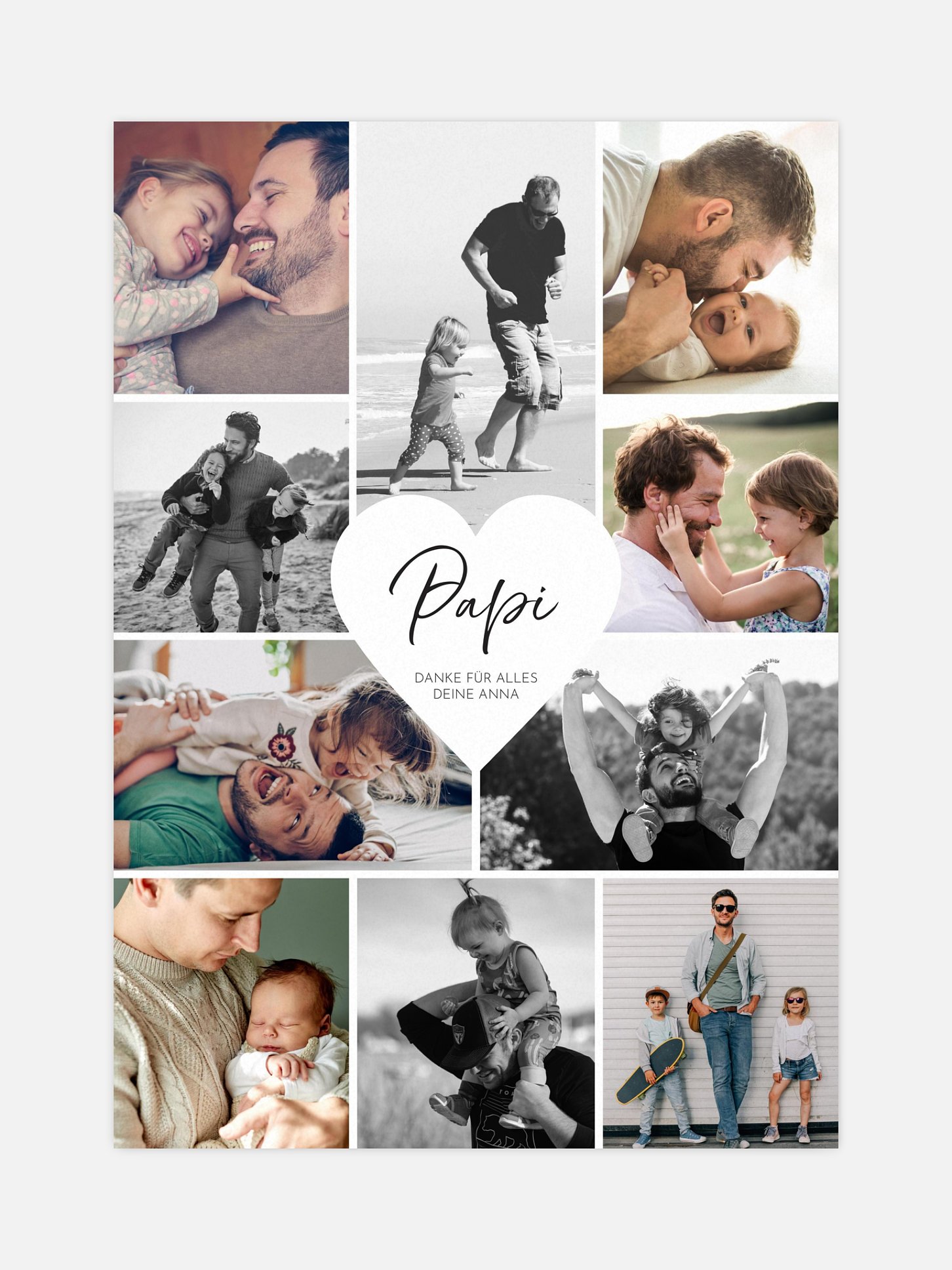 Poster Herzergreifend Papi