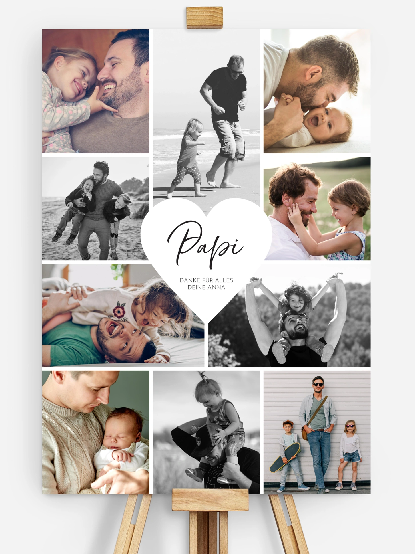 Poster Herzergreifend Papi