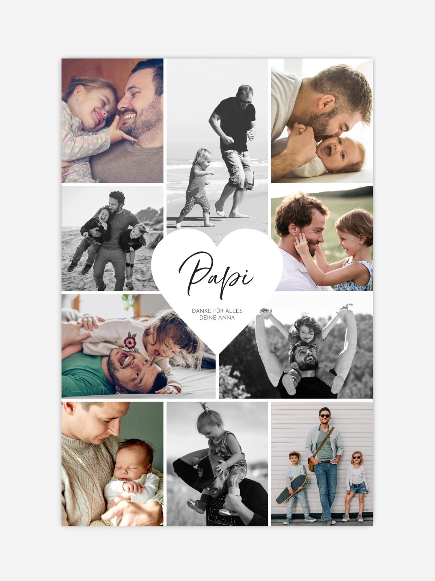 Poster Herzergreifend Papi