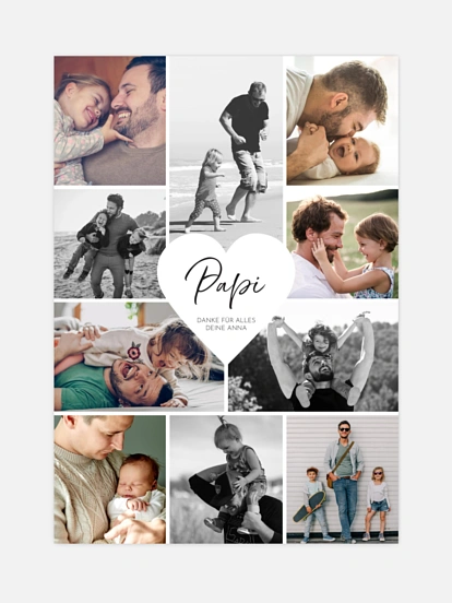 Poster Herzergreifend Papi