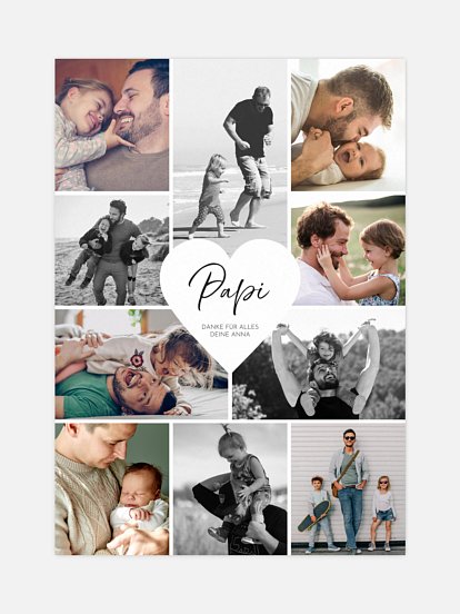 Poster Herzergreifend Papi