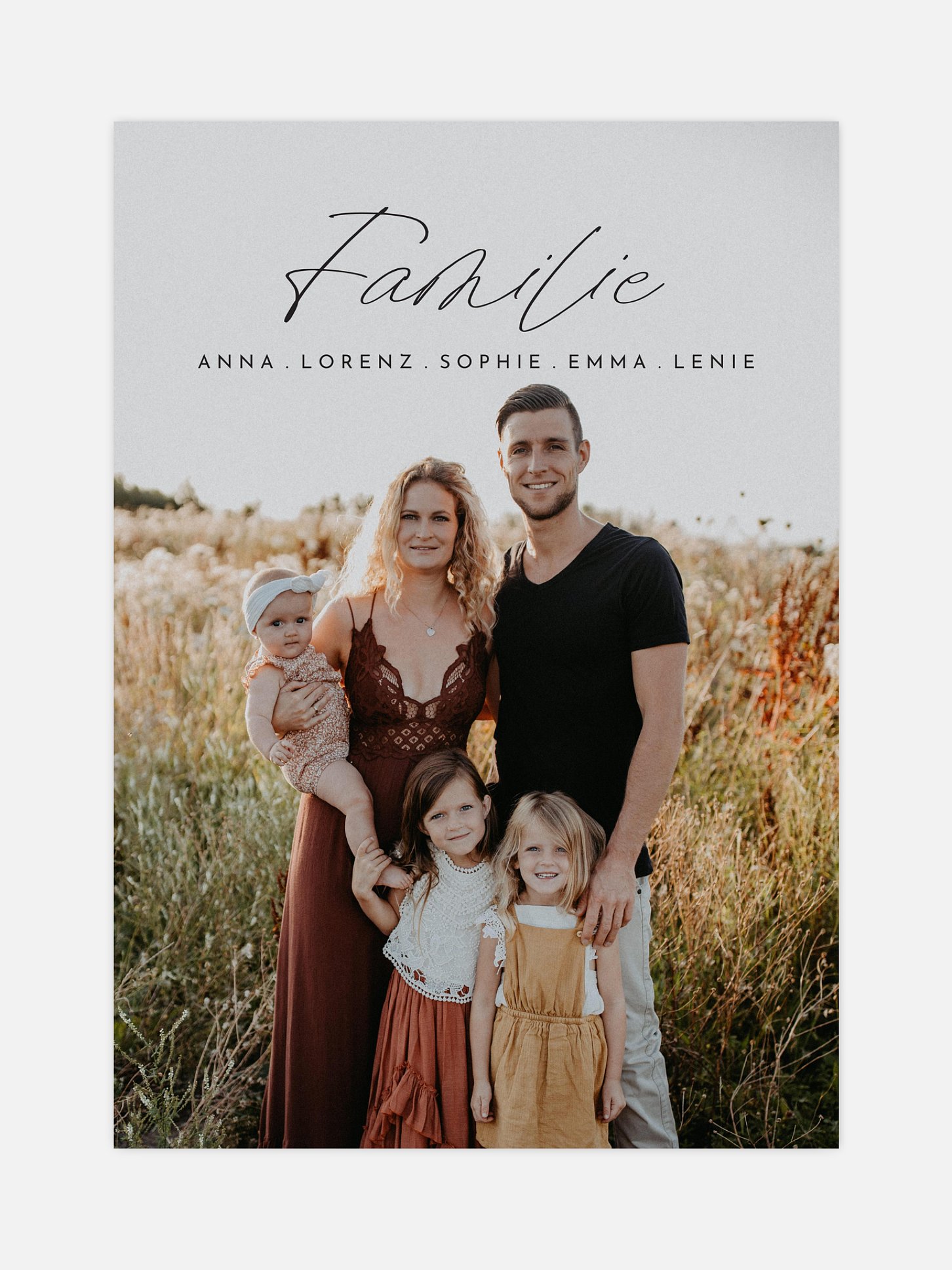 Poster Ostern Familien Erinnerung