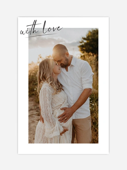 Poster Valentinstag Mit Liebe