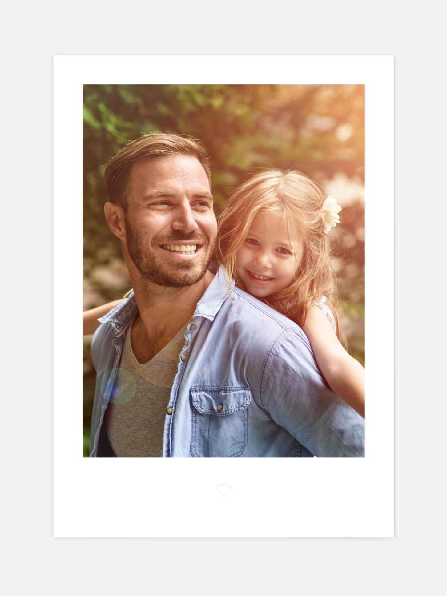 Poster Vatertag Instant Heart