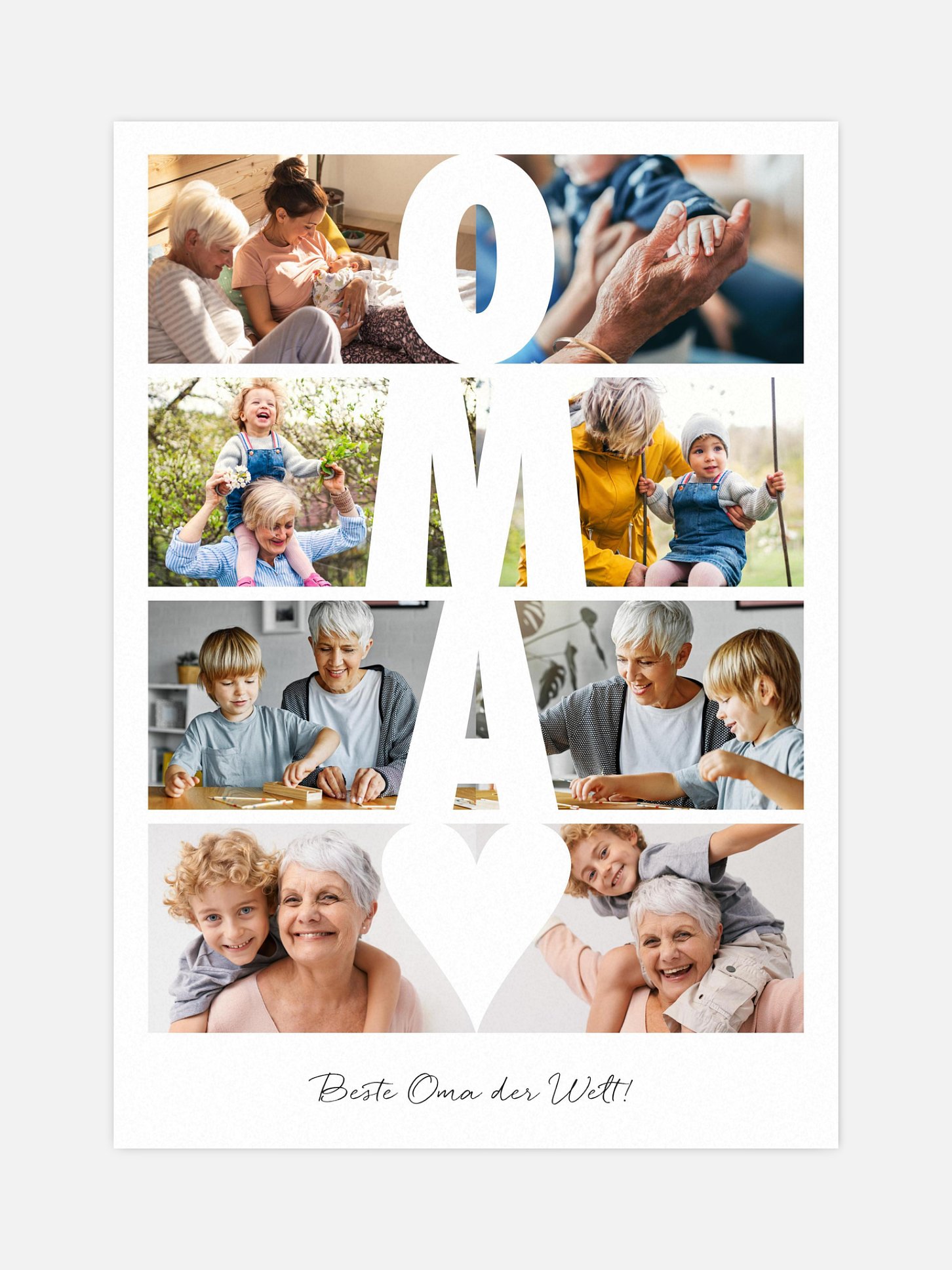 Poster Muttertag Zeitsprung Oma