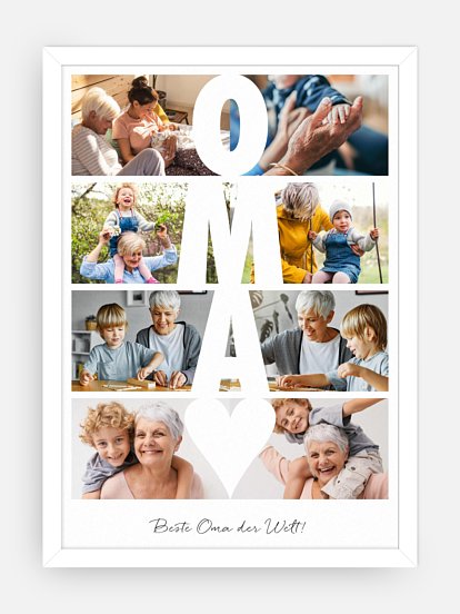 Poster Muttertag Zeitsprung Oma