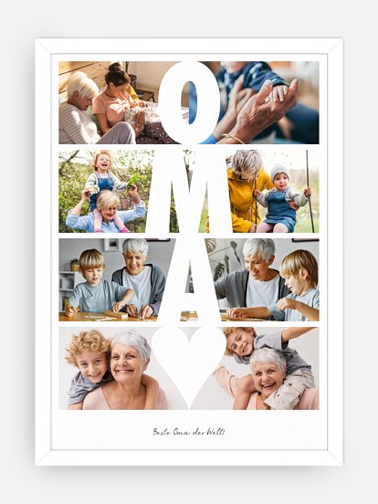 Poster Zeitsprung Oma