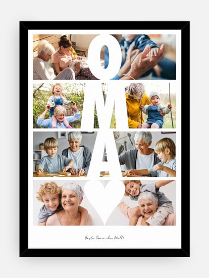 Poster Zeitsprung Oma