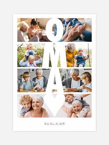 Poster Zeitsprung Oma
