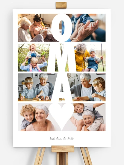 Poster Zeitsprung Oma