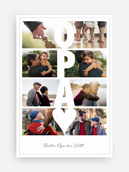 Poster Ostern Zeitsprung Opa