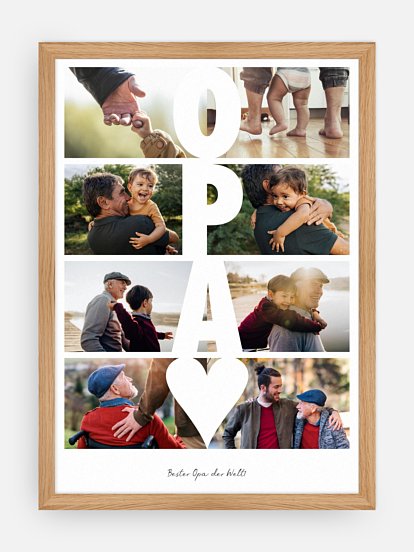 Poster Zeitsprung Opa