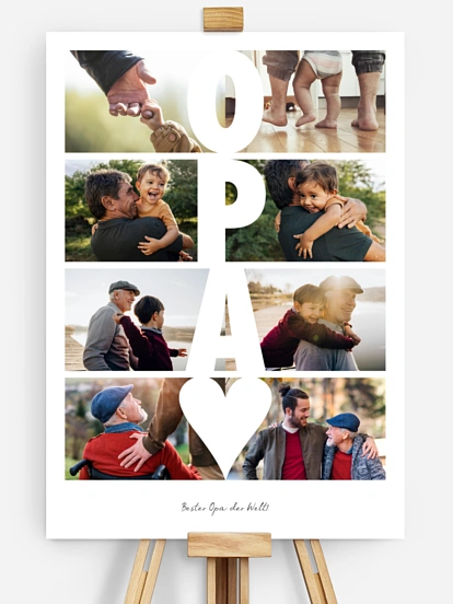 Poster Zeitsprung Opa