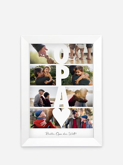 Poster Vatertag Zeitsprung Opa