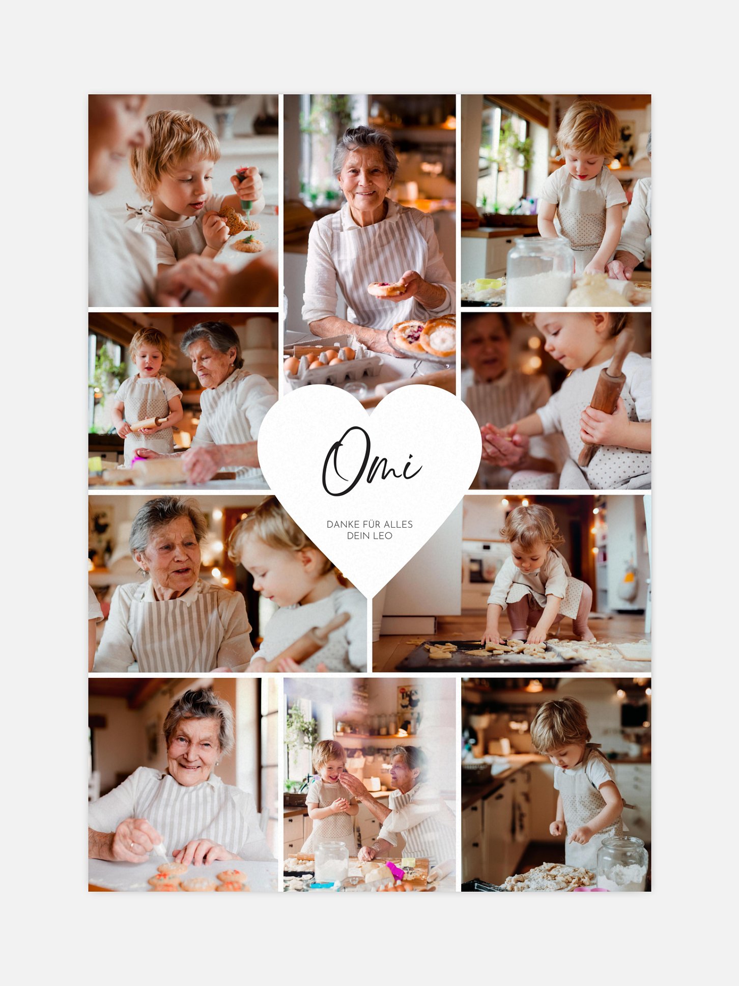 Poster Ostern Herzergreifend Omi