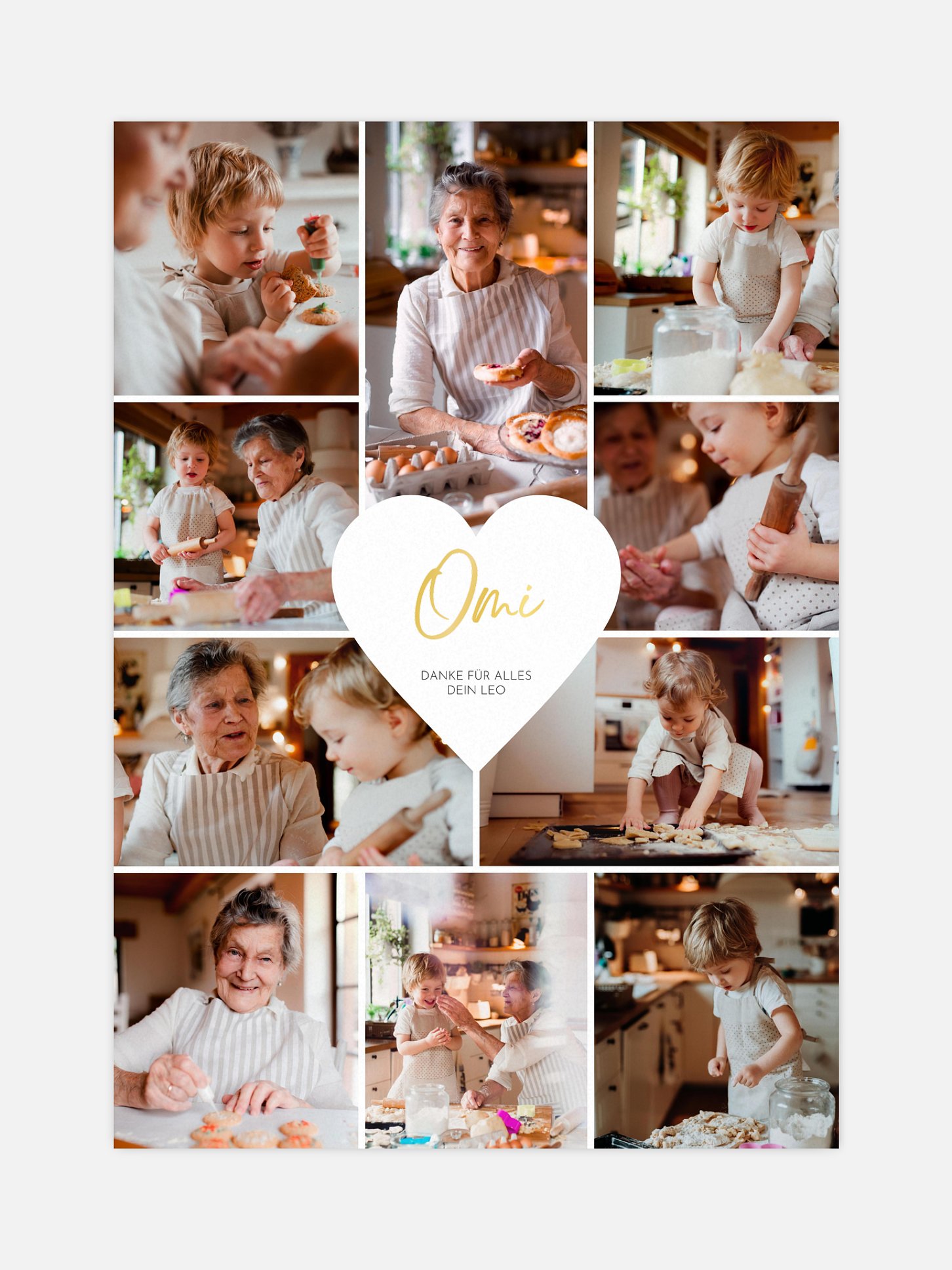 Poster Ostern Herzergreifend Omi