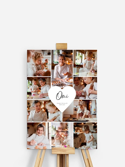 Poster Ostern Herzergreifend Omi