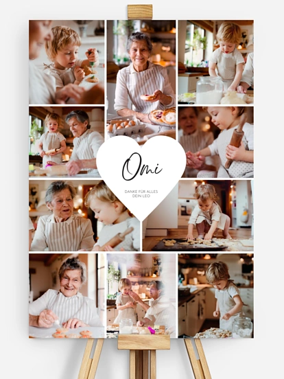 Poster Ostern Herzergreifend Omi
