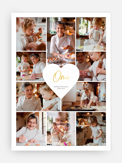 Poster Ostern Herzergreifend Omi