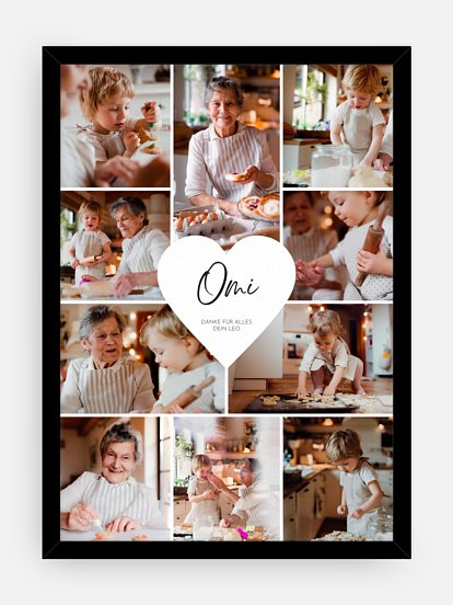 Poster Herzergreifend Omi