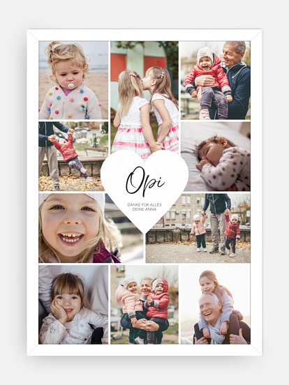 Poster Herzergreifend Opi