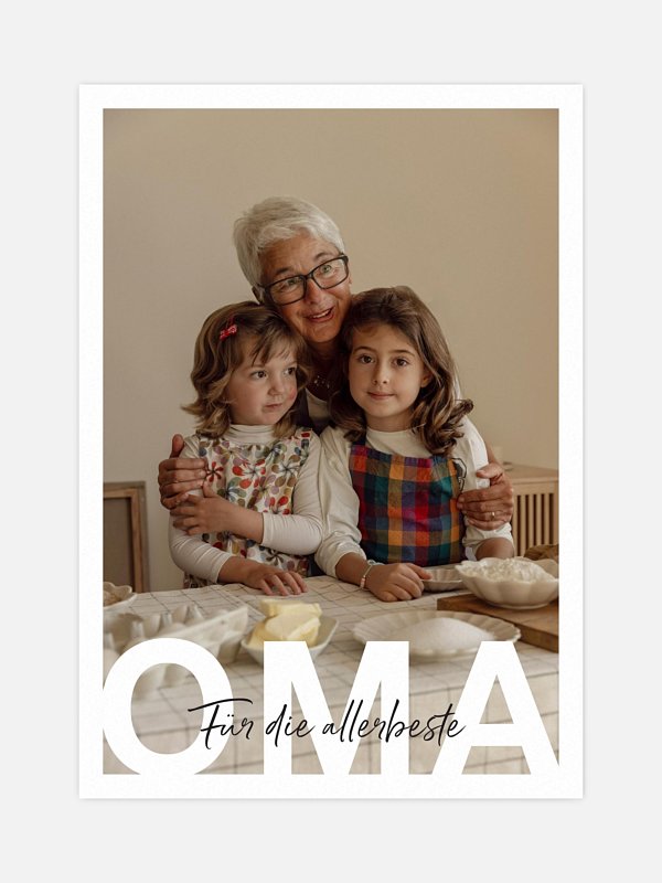 Oma in Lettern