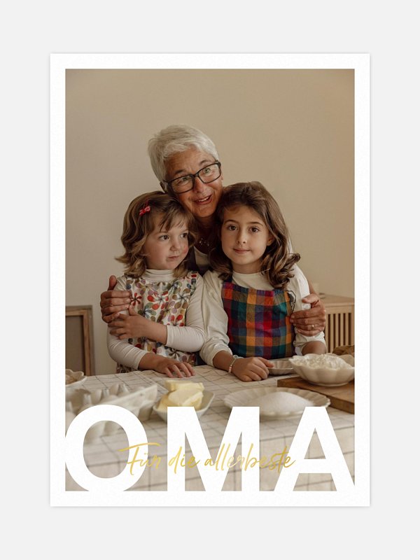 Oma in Lettern