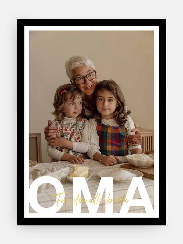 Oma in Lettern