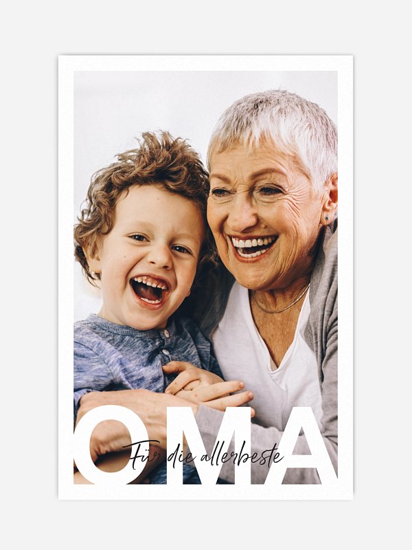 Oma in Lettern