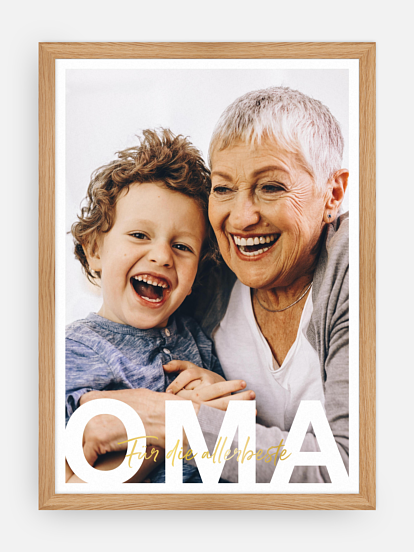 Poster Ostern Oma in Lettern