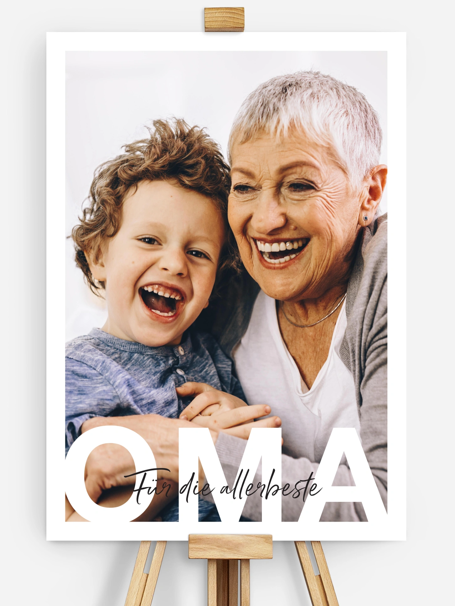 Poster Oma in Lettern