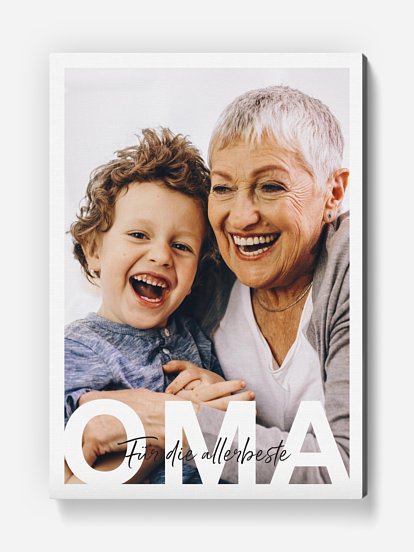 Poster Oma in Lettern