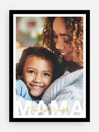 Poster Muttertag Mama in Lettern