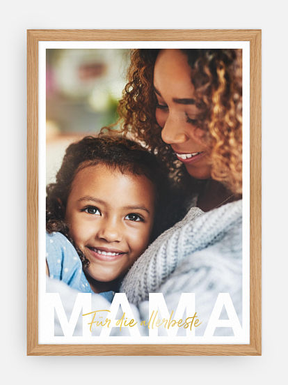 Poster Muttertag Mama in Lettern