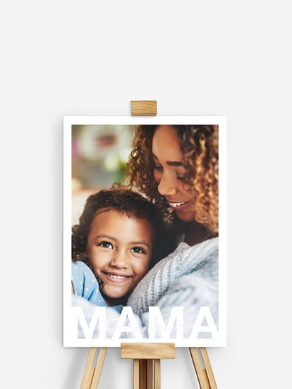 Poster Ostern Mama in Lettern