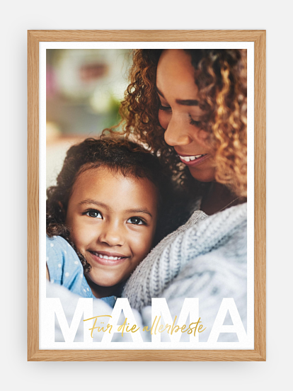 Poster Ostern Mama in Lettern