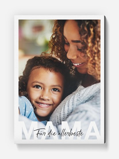 Poster Mama in Lettern