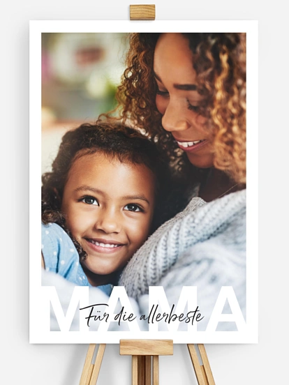 Poster Mama in Lettern