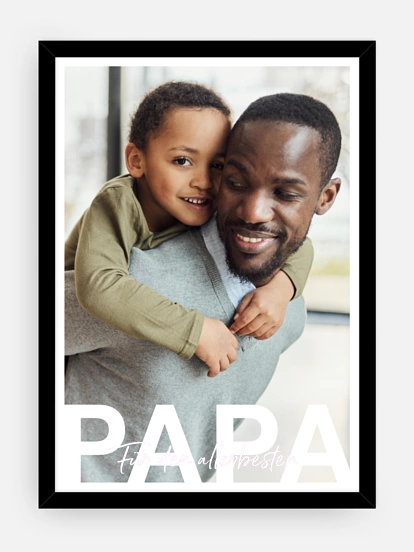 Poster Ostern Papa in Lettern