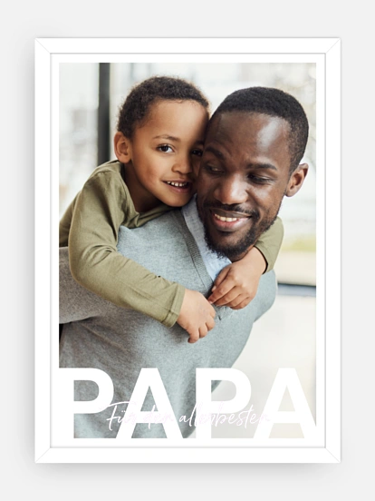 Poster Ostern Papa in Lettern