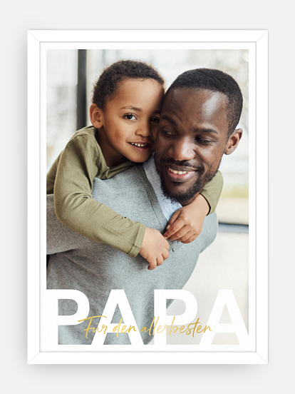 Poster Ostern Papa in Lettern