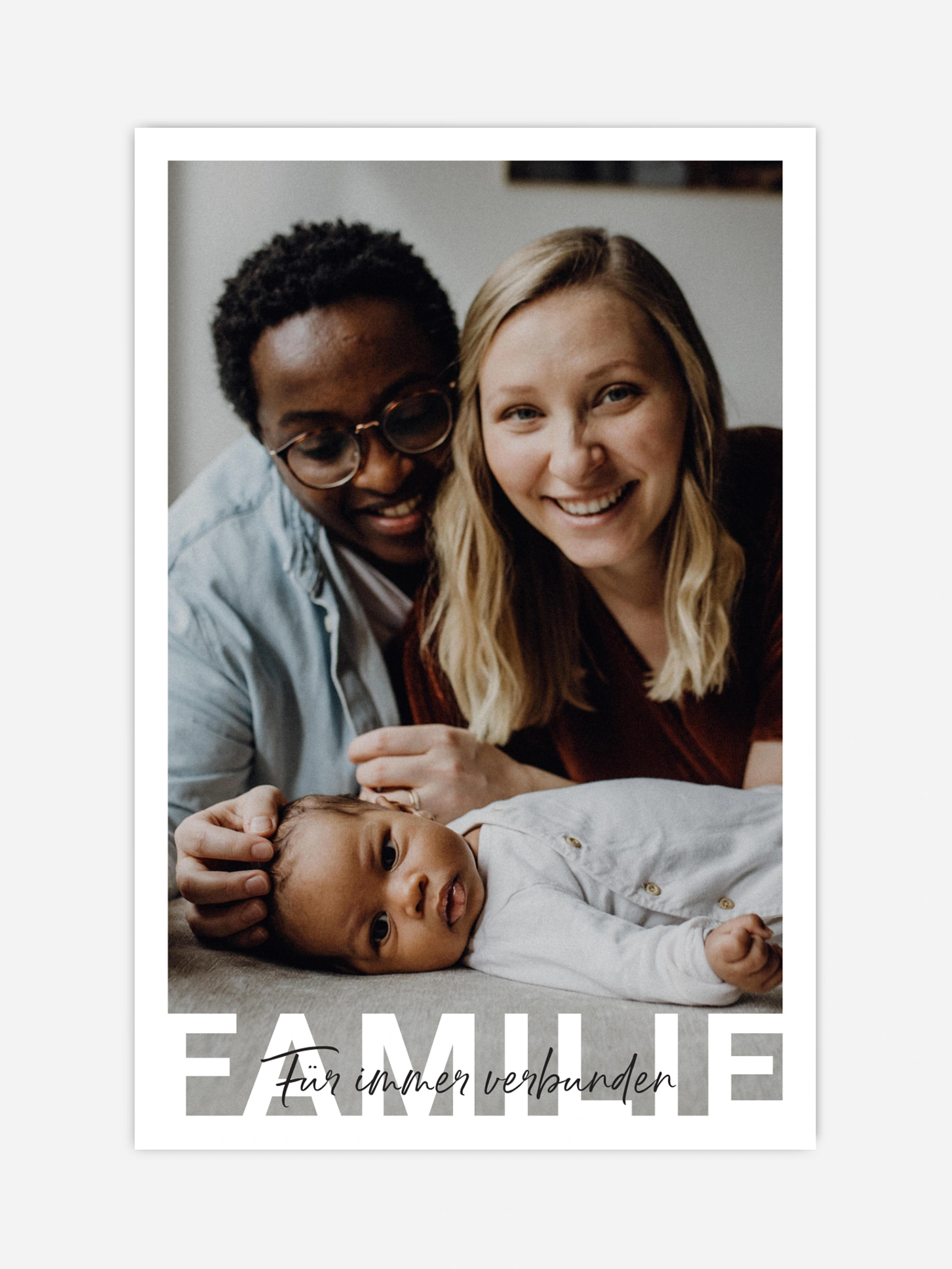 Poster Ostern Familie in Lettern
