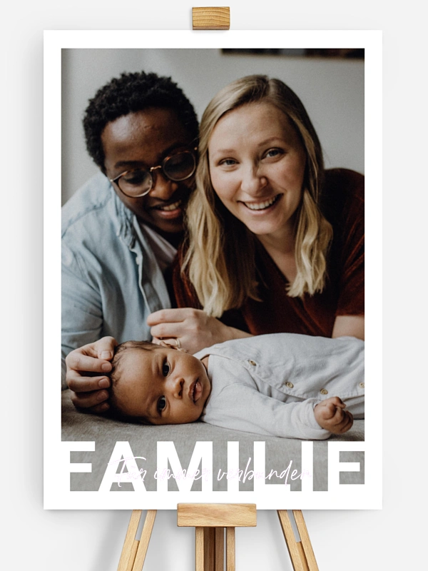 Familie in Lettern