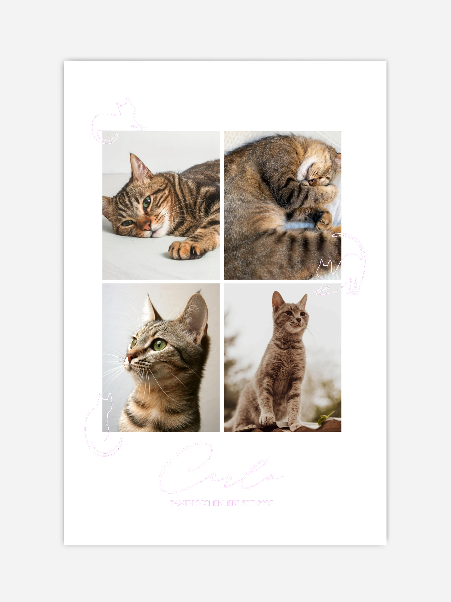 Poster Ostern Katzenliebe