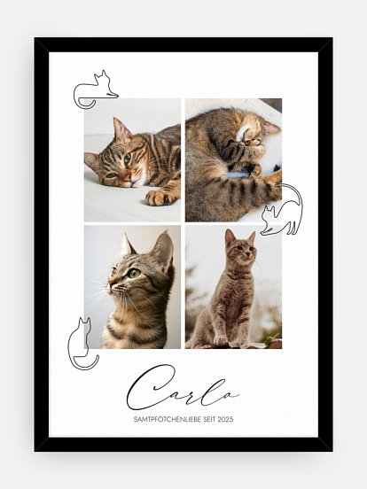 Poster Ostern Katzenliebe