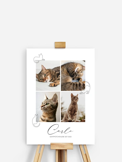 Poster Ostern Katzenliebe