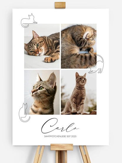 Poster Ostern Katzenliebe